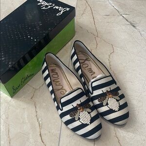 Sam Edelman woven stripe BEE slip on loafers